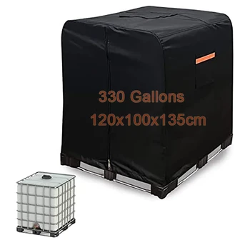 IBC Tote kritje 330 galono vode, cisterne zaščitni pokrov zadrgo 420 D težka nepremočljiva zaščito pred soncem materiala 1000 L&IBC Tote Dodatki