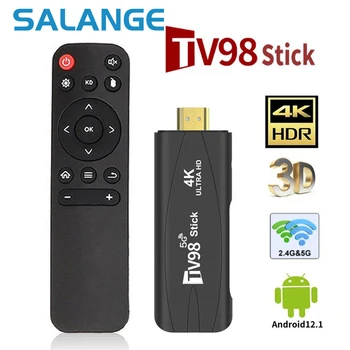 TV98 Android, Velik TV HDR Set Top 4K WiFi 6 2.4/5.8 G Android 12.1 Smart Palice Android TV Box Palica Portable Media Player