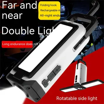 Zunanja Zložljiva LED Luč Kampiranje Tip-c Hitro Polnjenje 2 Listi Visoko svetlost Vzdrževalna Dela lahki Prenosni Svetlo Flashlig