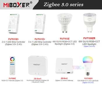 Miboxer Tuya app Zigbee 3.0 Eno Barvo/SCT/RGB/RGBW/RGBCCT LED Trak Krmilnik 4W 6W 9W Svetlobe Blub, brezžični Prehod RF Daljinski