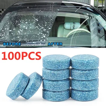 10/20/40/100 KOS avto trdna čistilec olja film odstranitev visoko prosojno steklo čistilo avtomobilski brisalec šumeče tablete