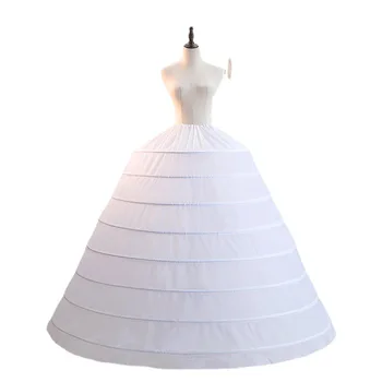 Novo 8 Obroče Zabuhle Petticoat Crinoline Slip Underskirt Za Poročne Obleke Poročne Obleke Na Zalogi 2023