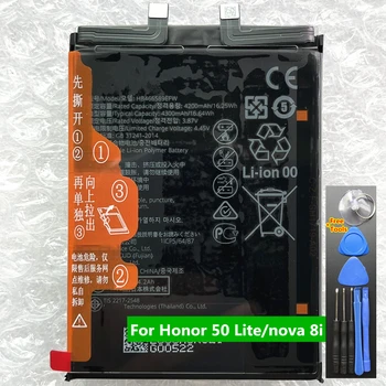 Izvirno Novo 4300mAh HB466589EFW Baterija Za Huawei Honor 50 Lite , Nova 8i , NTN-LX1 NEN-LX1 Mobilni Telefon