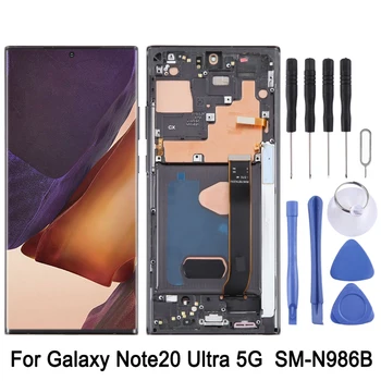 OLED LCD Zaslon Za Samsung Galaxy Note20 Ultra 5G SM-N986B Računalnike Polno Montaža z Okvirjem