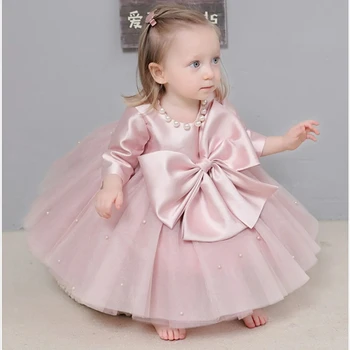 Royal Til Pearl Cvet Dekle Obleko Za Poroko Kratkimi Prvo Obhajilo Obleke Otroci Dojenčka Rojstni Dan Praznik Obleke