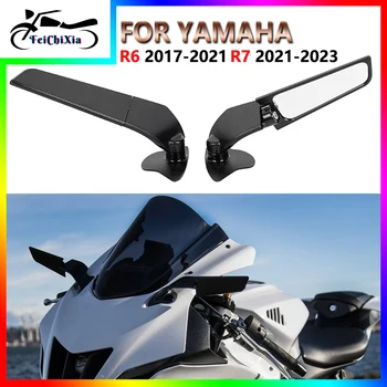 Za YAMAHA YZF R7 2023-2021 YZF R6 2021-2017 YZF Motocikel Pribor Nastavljiv Veter Krilo Rearview Mirror Strani Ogledala