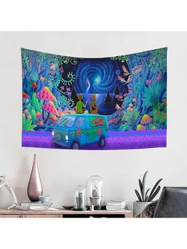 Anime risanke avtobus fantasy dekoracijo estetiko, tapiserija, spalnica, dnevna soba dekoracijo doma wall art