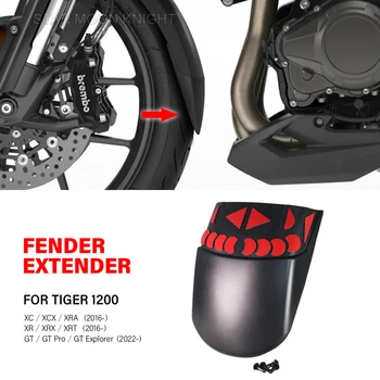 Za Tiger 1200 GT Pro Explorer Spredaj Fender Blatnika Extender Hugger Razširitev Tiger 1200 XC XCX XR XRA XRX XRT Nizke Dodatki