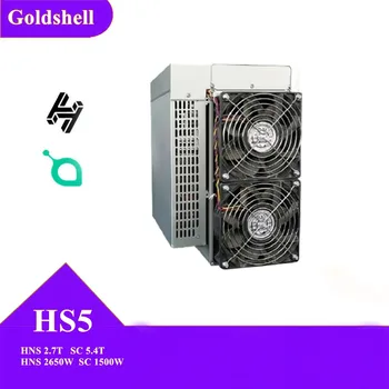 Goldshell HS5 2.7 Th/S 2650W SC 5.4 T 1500W Napajanje Vključen Asic Rudar