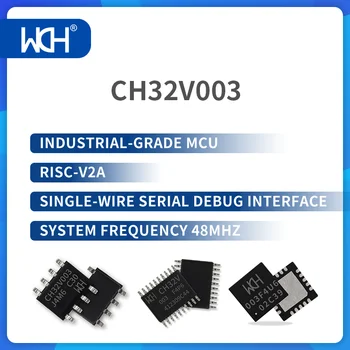 50Pcs/Veliko CH32V003 Industrijsko-razred MCU, RISC-V2A, Eno-žice Serijska Debug Vmesnik, Sistem Frekvenca 48MHz