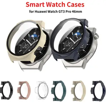 46mm Zaščitnik Zaslon Smart Watch Primeru Za Huawei Watch GT3 Pro Kaljeno Film + PC Watch Primeru Pametna Zapestnica Zaščitni Pokrov
