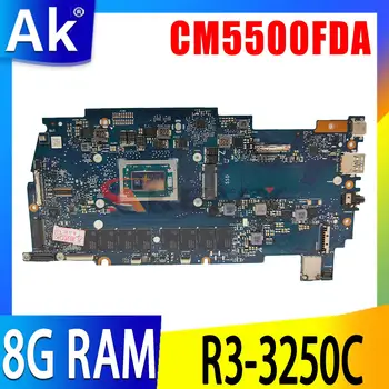 CM5500FDA Za ASUS Chromebook Flip CM5500FDA-E60094 Prenosni računalnik z Matično ploščo z R3 R5 R7 cpu, 8GB RAM za Prenosnik mainboard