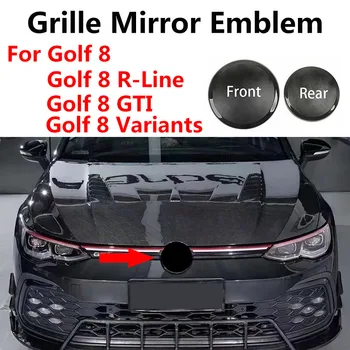 Ne Vpliva na ACC Sprednja Maska Črna Ogledala Emblem + Zadaj Prtljažnik, Pokrov Logotip Golf 8 MK8 Golf 8 GTI R-Line GTD R Golf Variant