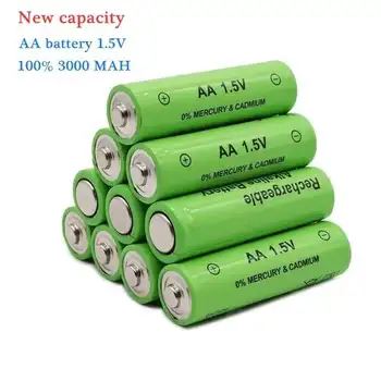 100% prvotne AA Baterije 3800 MAh Baterija za ponovno Polnjenje NI-MH 1,5 V AA Baterije za Ure, Miši, Računalniki, Igrače, Tako Na