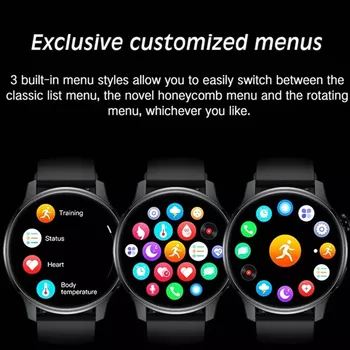 S46 Bluetooth Smart Watch Klic Glasbe Moških Srčni utrip Health Monitor DIY Klicanje Več Šport Načini Smartwatch Fitnes Zapestnica