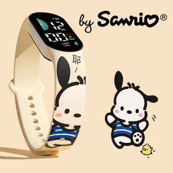 Sanrio Pachacco ENEM KOSU Luffy LED Šport Elektronski Watch Vode, ki so Dokaz Anime Kawaii Risanka Ustvarjalne Otroško Darila na Debelo