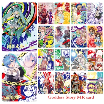 Risanka G. kartico Boginja Zgodba Rem Miku Anime znakov Bronzing kolekcije Igre kartic, Božič, Rojstni dan, darila, igrače za Otroke
