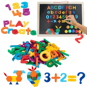 26/48pcs Magnetni Učenje Abecede Črke Plastičnih Hladilnik Nalepke Toddlers Učenje Črkovanje Štetje Izobraževalne Igrače