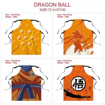 Dragon Ball Anime Sina Okoliških 3D Tiskanja Predpasnik Pas, Šal Ustvarjalne Nepremočljiva Antifouling Kuhinja Doma Vratu Predpasnik