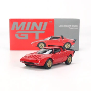 MINIGT 1:64 Lancia Stratos HF Stradale Rosso Arancio MGT00365-L LHD Modela Avtomobila Boy Toy Model
