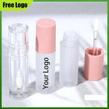 Trgovske znamke Lip Gloss Cevi Debelo Prazno Prozorno Plastično Vžigalnike Potovanja Steklenice Lipgloss Kozmetični Posode 3ML