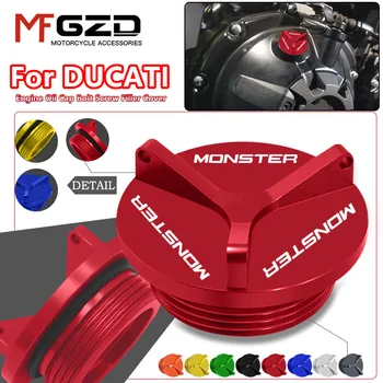 Za DUCATI Monster 821 1100 1200 1200 2011-2020 Motoristična Oprema CNC M20*2.5 motornega Olja Skp pokrov posode za Gorivo Varstvo
