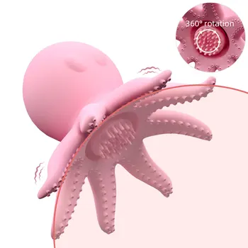 10 Frekvenca Obračanje Hobotnica Vibrator Trgovina Ženski Masturbator Nastavek Massager Stimulator Klitorisa Erotične Igrače za Ženske