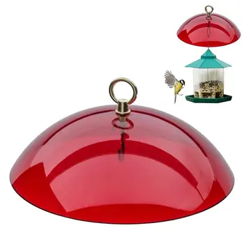 Podajalnik Ptic Zaščitna Dome Hummingbird Napajalni Dež Kritje Stražar Mealworm Napajalni Opno Vreme Sun Protect Shield Modra Rdeča Bela