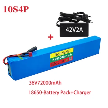 Nieuwe 18650 Batterij 10s4p 36 V 72AH Visoko Moč 600 W, geschikt Voor Elektrische Fiets Litij-Batterij Izpolnjeni Oplader Verkoop