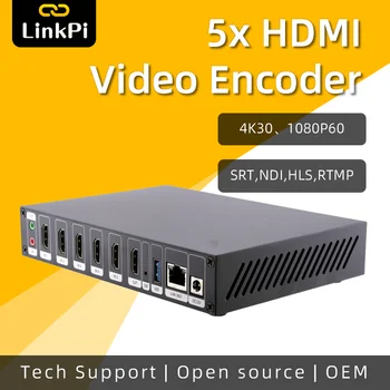 [ENC5-V2] HDMI Kodirnik Dekoder 4K 1080P NDI HX SRT RTMP RTSP Live stream IPTV IPCam