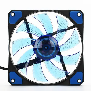 12x12cm 12V 15 LED Ultra Tiho Računalnik PC Primeru Hlajenje Hladilnik Fan Heatsink