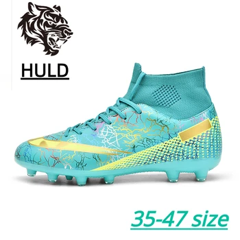 HULD 2023 Novo dolge konice drobljen konice prostem nogometni čevlji za moške usposabljanje non-slip nogometni čevlji posebna cena 35-47 velikost