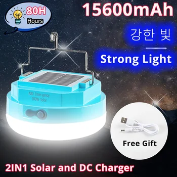 100000lums 15600mah Šotor Sončne Z Delom Razsvetljavo Magnet Prenosna Polnilna Luč Baklo Luči Kampiranje Vzdrževanje Močne