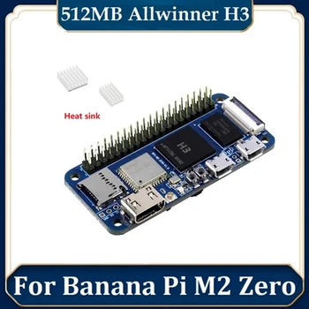 BPI-M2 Nič Allwinner H3+Quad Core Cortex-A7 H265/HEVC 1080P 512M DDR3 Računalnik Razvoj Odbora Z 2Xheat Korito
