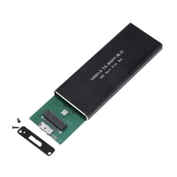 Novo M. 2 NGFF za USB 3.0, SSD SATA HDD Zunanje Ohišje Ohišje Adapterja iz Aluminija Polje SSD Ohišje
