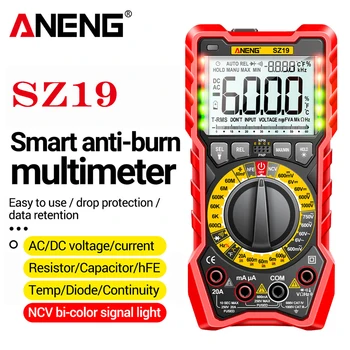 ANENG SZ19 Digitalni Multimeter 6000 Šteje Multimetro Avometer Tranzistor Kondenzator Tester Profissional Lcr Meter