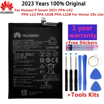 Original 5000mAh HB526488EEW Za Huawei P Smart 2021 UJP-LX2 UJP-L22 UJP-L02B UJP-L22B Za Čast 10x Lite Baterije Bateria