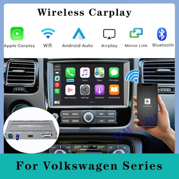 Brezžični Apple Carplay Dekoder Android Auto Modul Polje Za Volkswagen VW Polo Golf Touareg Tiguan Teramont Passat 2017-2019