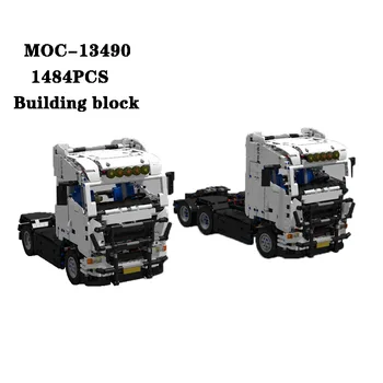 Klasična Gradnik MOC-13490 Super Pol Tovornjak Priklopnika Visoko Težave Preplete Deli 1484PCS za Odrasle in Otroke je Igrača Darilo