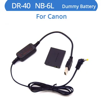 NB-6L NB6L Nadomestno Baterijo ACK-DC40 DR-40 DC Spojnik USB Power Bank Kabel Za Canon S90 S95 SX530 SX600 SX610 SX700 SX710 Fotoaparat