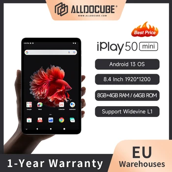 Alldocube iPlay50 Mini 8.4 Palčni Tablični Navidezni Pomnilnik 8GB+4GB RAM 64 GB ROM 4G Dual Android13 Widevine L1 Tiger T606 iPlay50