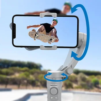 Novih Vlog mobilni telefon Video Snemalnik Stabilizator Zložljive 3-Osni Pametni telefon, Dlančnik Gimbal Selfie Palico za iPhone, Samsung Xiaomi