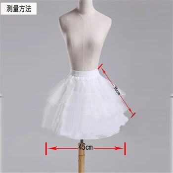 Novo Izdelano Balet Poročni Dodatki Kratek Crinoline Petticoat Poročne Lady Dekleta Underskirt