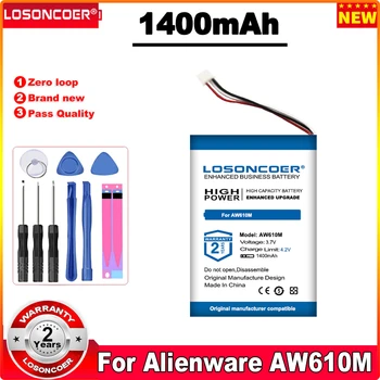LOSONCOER 1400mAh Igralna Brezžična Miška Baterija Za Alienware AW610M Igralna Brezžična Miška