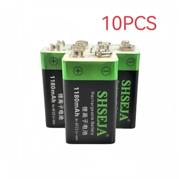 10pcs/veliko 9V 1180mAh litij-ionsko baterijo, USB polnilni baterijski detektor igrača skladu finder baterija za ponovno polnjenje brezplačna dostava