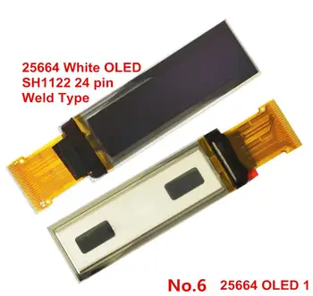 24pin OLED zaslon bela barva 2.08 palčni zaslon SH1122 krmilnik 256x64 programske Podpore 256-raven svetlosti zaslona